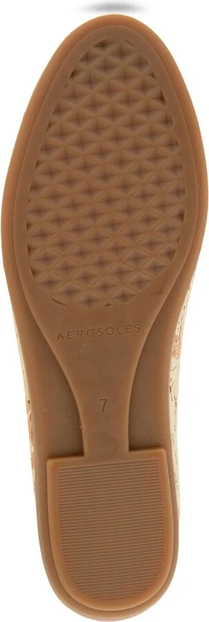 Aerosoles Women's Betunia Almond Toe Loafer Flats - Natural/Gold Metallic - Image 5