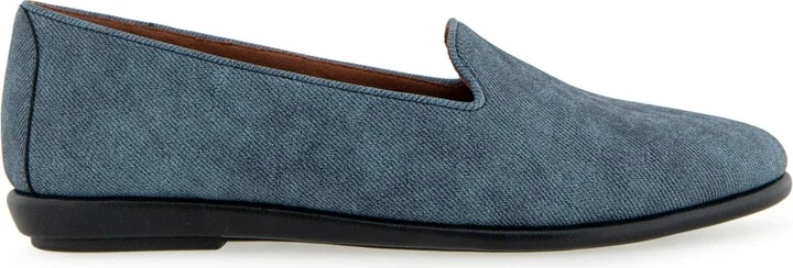 Aerosoles Women's Betunia Almond Toe Loafer Flats - Natural/Gold Metallic - Image 7