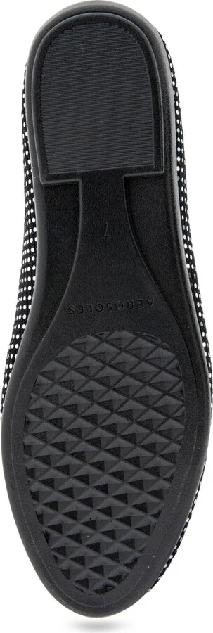 Aerosoles Women's Betunia Closed Toe Flats - Silver, Black Stretch Fabric - Image 5
