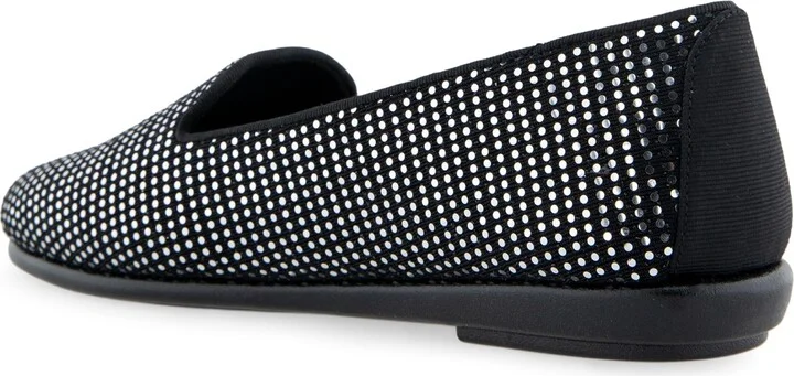 Aerosoles Women's Betunia Closed Toe Flats - Silver, Black Stretch Fabric - Image 6