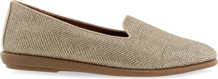 Aerosoles Women's Betunia Closed Toe Flats - Silver, Black Stretch Fabric - Image 7