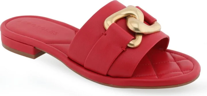 Aerosoles Women's Big Charm Buckle Sandals