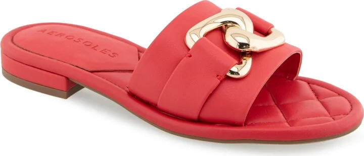 Aerosoles Women's Big Charm Slide Open Toe Sandals