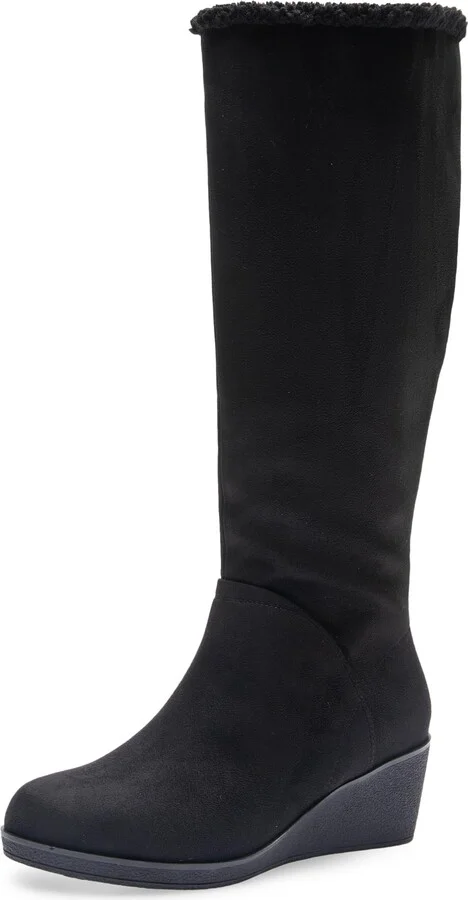 Black Faux Suede
