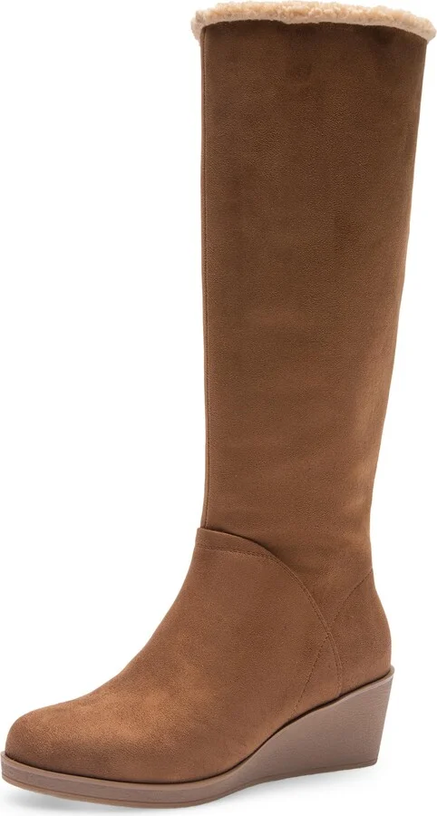 Aerosoles Women's Binocular Shearling Knee High Boot