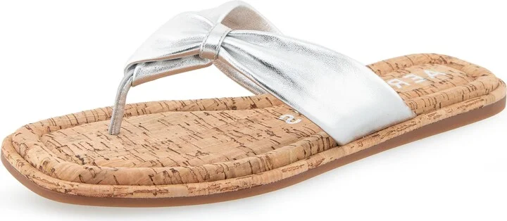 Silver Metallic Leather