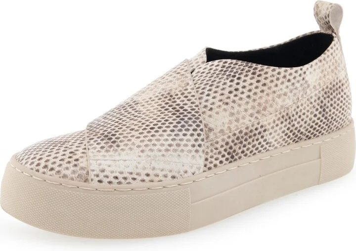 Roccia Snake Print Leather