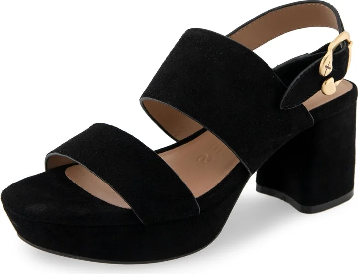 AEROSOLES Women's Camera Platform Heeled Sandal