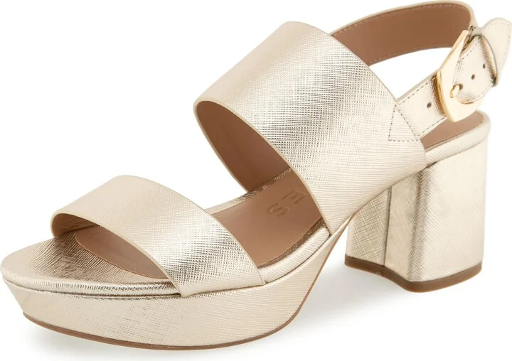 Gold Metallic Textured Faux Leather