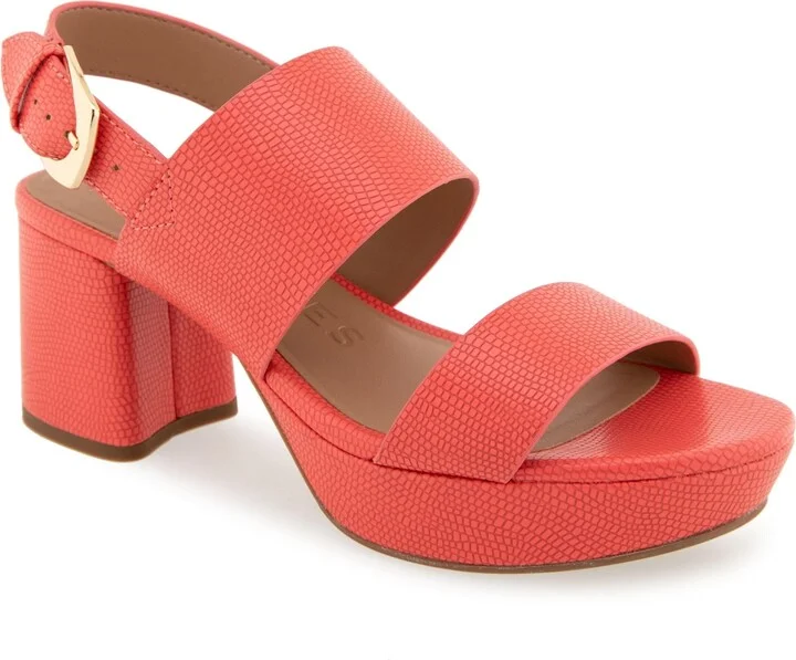 Aerosoles Women's Camilia Round Toe Platform Sandals