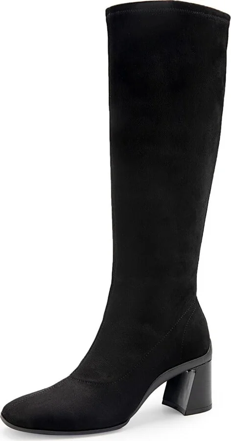 Black Faux Suede