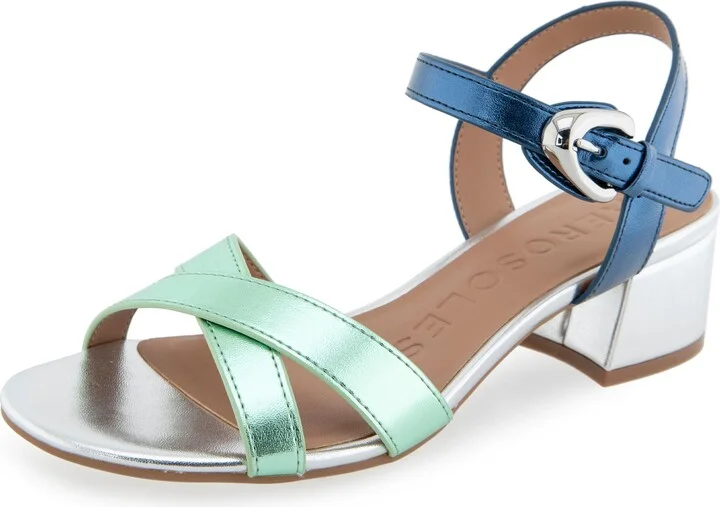 Mermaid Metallic Combination Faux Leath