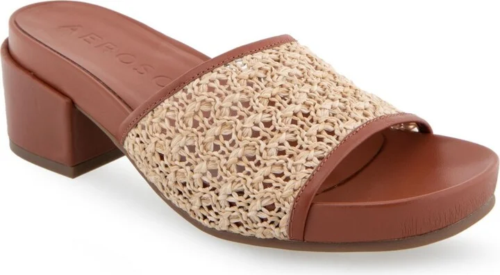 Aerosoles Women's Clark Slip-On Chucky Heel Sandals