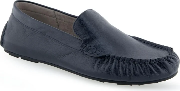 Navy Leather