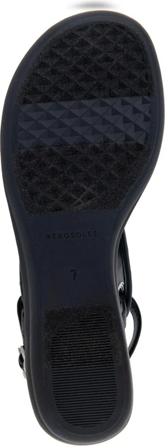 Aerosoles Women's Conclusion Thong Open Toe Sandals - Natural/Navy Floral Linen - Image 5