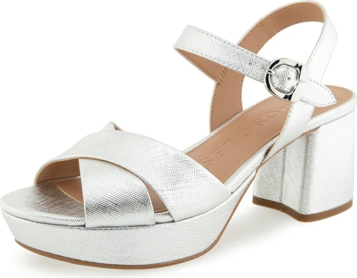 Silver Metallic Textured Faux Leather