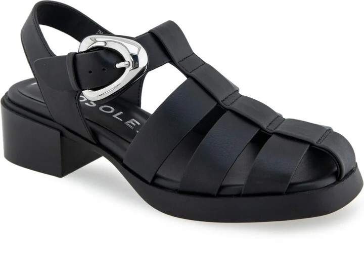 Black Faux Leather