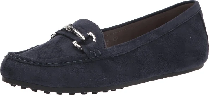 Navy Faux Suede