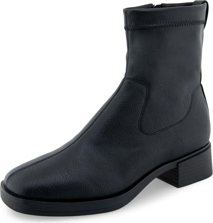 Black Pebbled Stretch Faux Leather
