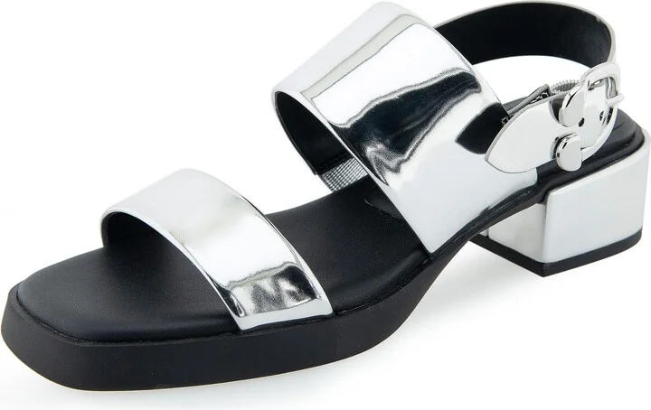 Silver Mirror Metallic Pu