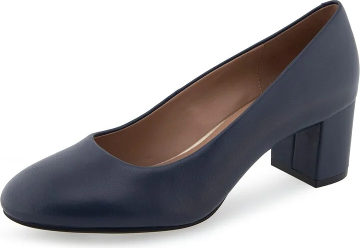 Navy Leather
