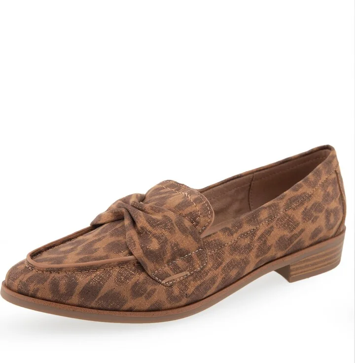 Leopard Metallic Faux Suede