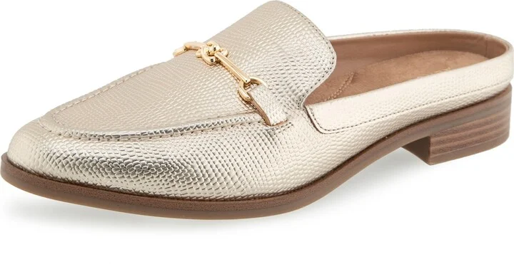 Gold Metallic Lizard Faux Leather