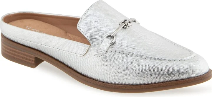 Silver Metallic Textured Faux Leather