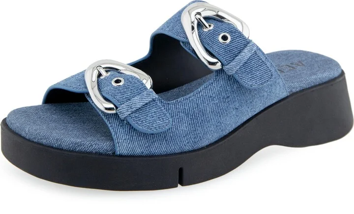 Blue Jean Denim Suede