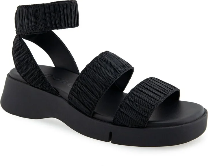 Aerosoles Women's Fiona Round Toe Flatform Sandals