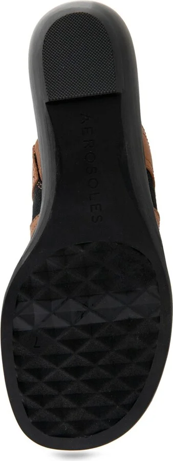 Aerosoles Women's Gesa Round Toe Thong Sandals - Eggnog/Navy Stripe Textured Fabric - Image 10