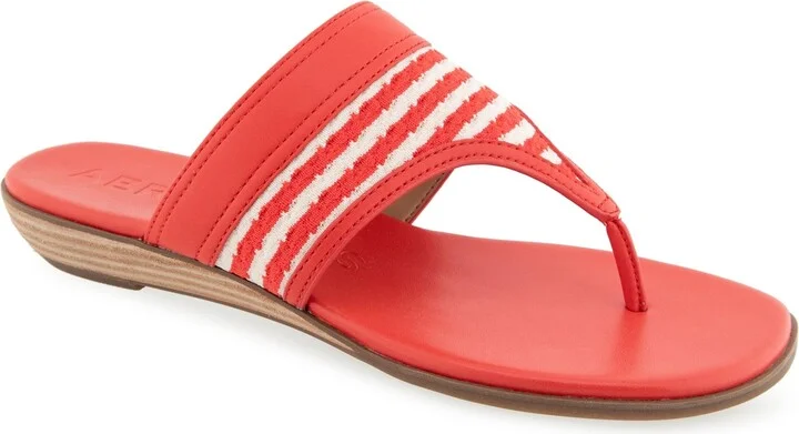 Eggnog,racing Red Stripe Textured Fabric