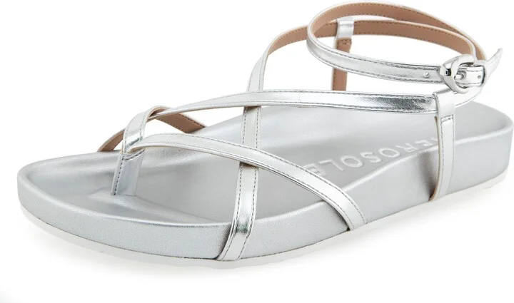 Silver Metallic Faux Leather