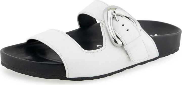 Bright White Pebbled Leather