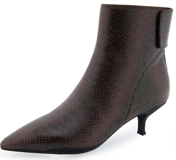 Mocha Printed Snake Leather