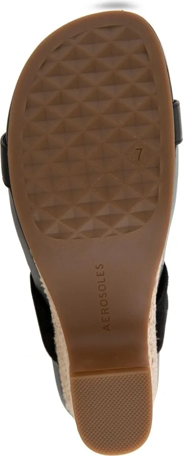 Aerosoles Women's Mackenzie Round Toe Platform Sandals - Natural/Tan Raffia - Image 9