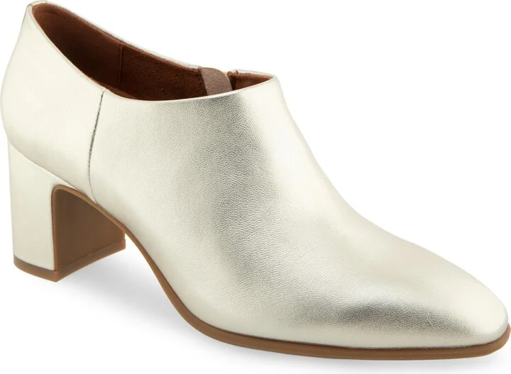 Gold Metallic Smooth Leather