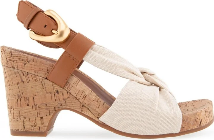 Aerosoles Women's Miki Open Toe Buckle Wedge Sandals - Image 2