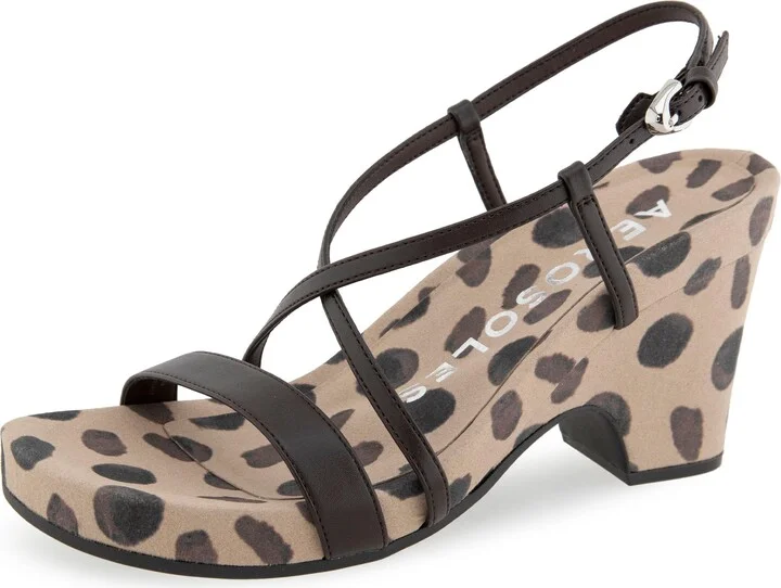 Java/Spotted Print Faux Leather