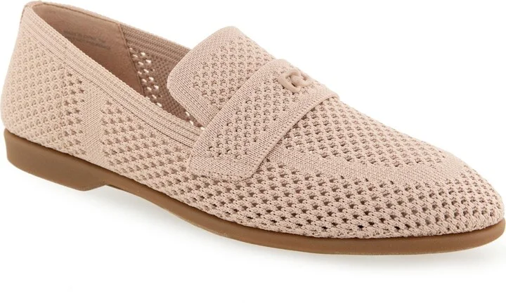 Aerosoles Women's Nanti Knit Smoking Almond Toe Slipper Flats