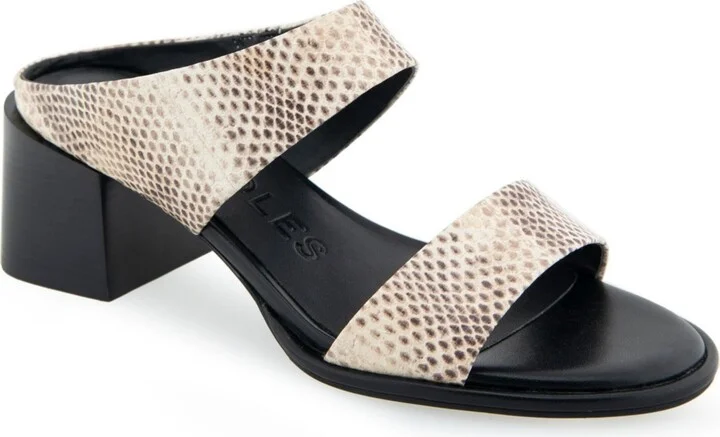 Roccia Snake Print Leather