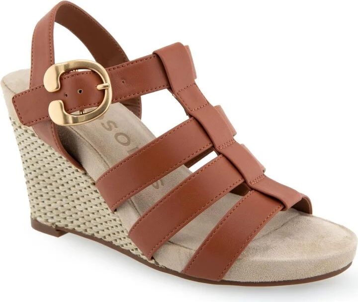 Aerosoles Women's Paige Buckle Strap Wedge