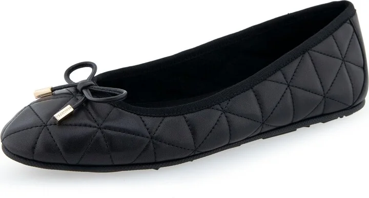 Black Quilted Leather