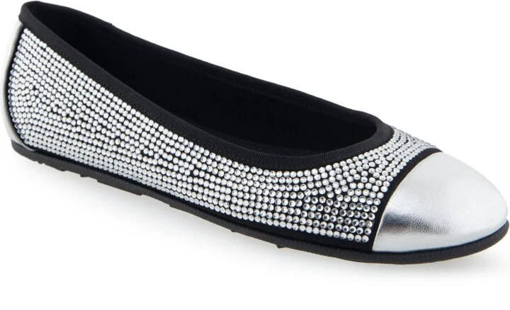 Aerosoles Women's Pierre Casual Ballet Wedge - Black, Clear
