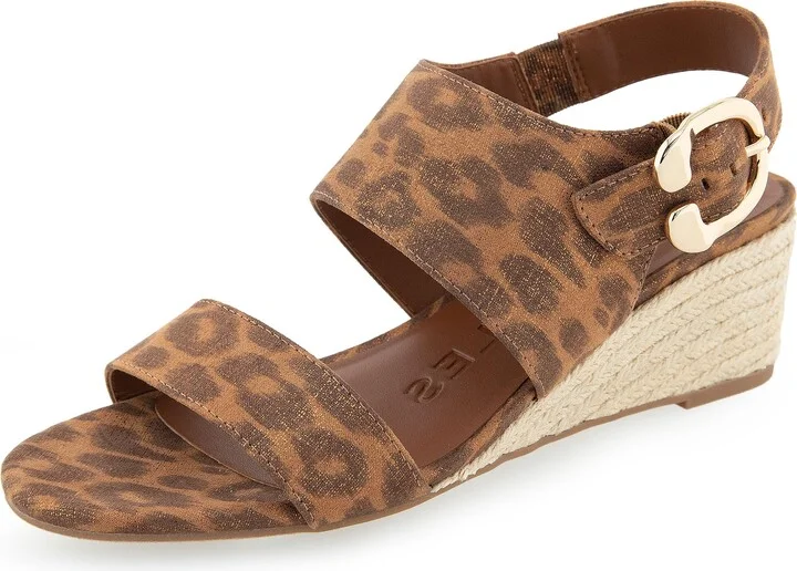 Leopard Metallic Faux Suede