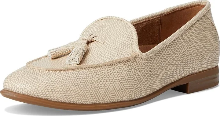 Aerosoles Wuster Women's Dress Flat Shoes Light Stone Lizard Embossed Faux Leather : 8.5 B - Medium - Image 5