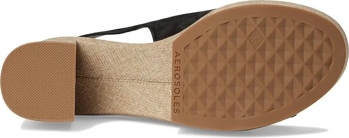 Aerosoles Zella Women's Wedge Shoes Black Suede : 7 M, Faux Leather - Image 3