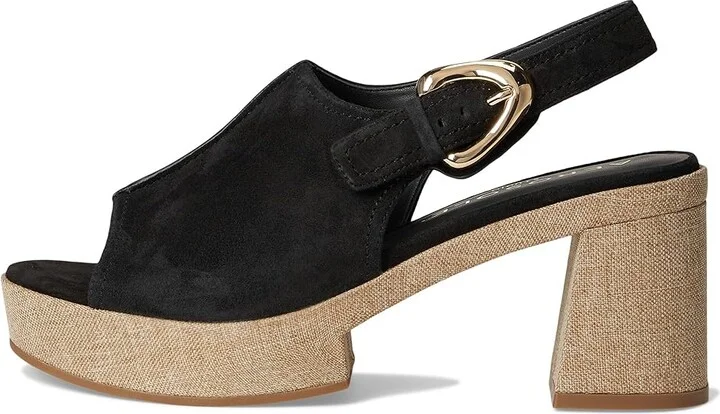 Aerosoles Zella Women's Wedge Shoes Black Suede : 7 M, Faux Leather - Image 6