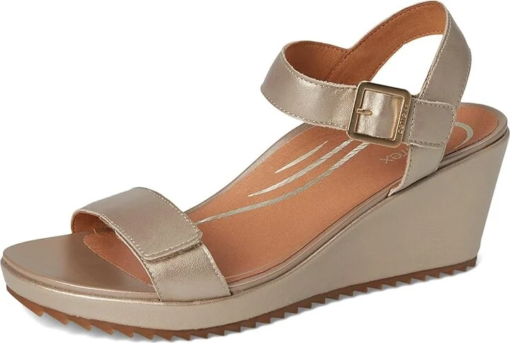 Aetrex Andrea Women's Sandals Platinum : EU 42 (US Women's 10.5-11) M (B), Leather - Image 5