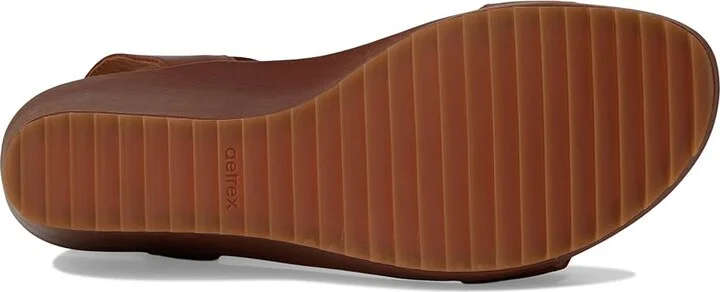 Aetrex Andrea Women's Sandals Walnut : EU 39 (US Women's 8.5) M (B), Leather - Image 3